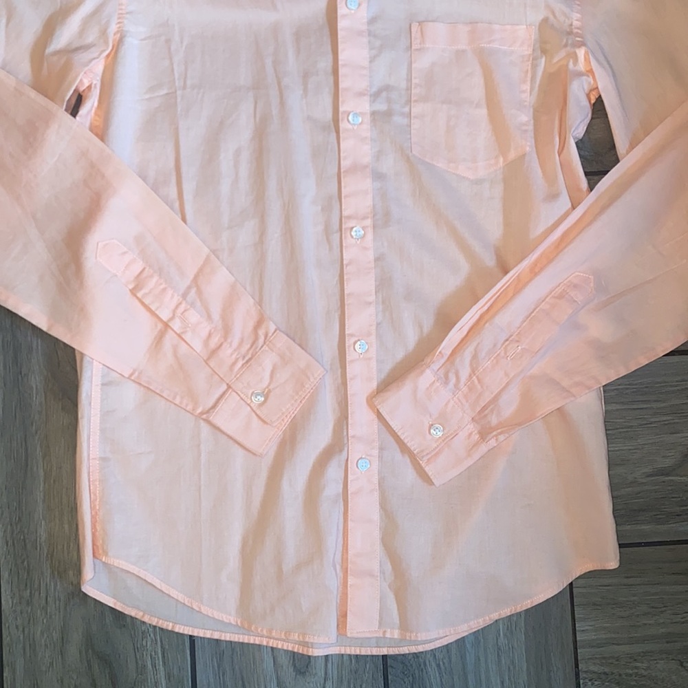 Peach Button Up Shirt - Picture 4 of 5